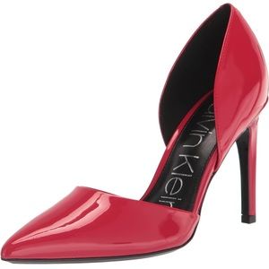 Calvin Klein Women’s Hayden Red Pump 7 1/2